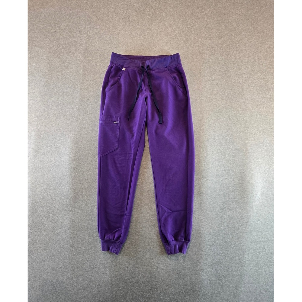 Figs Zamora Jogger Scrub Pants Womens XS Purple Shadow W18SW2005 Cargo Slim Fit